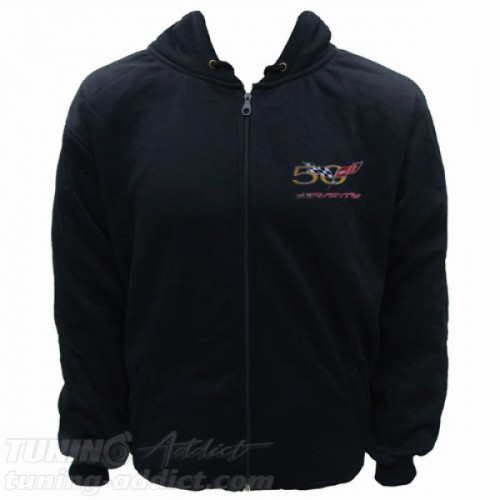 HOODIE CORVETTE 50 YEARS SWEAT CAPUCHE