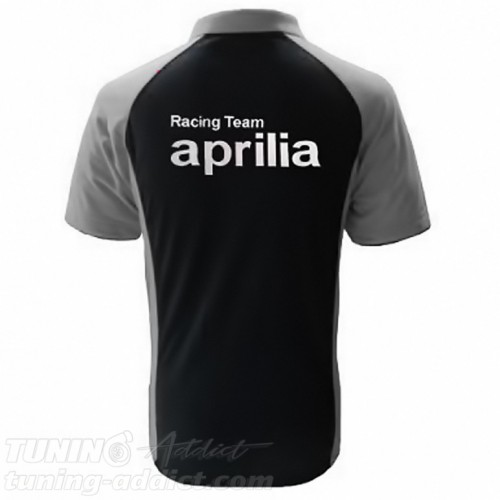 POLO APRILIA - NOIR / GRIS