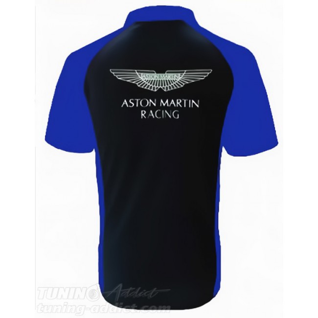 POLO ASTON MARTIN COULEUR NOIR ET BLEU