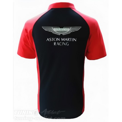 POLO ASTON MARTIN COULEUR NOIR ET ROUGE