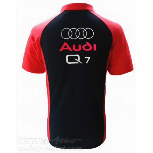 POLO AUDI Q7 COULEUR NOIR ET ROUGE