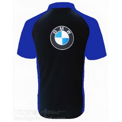 POLO BMW COULEUR NOIR ET BLEU