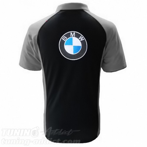 POLO BMW COULEUR NOIR ET GRIS