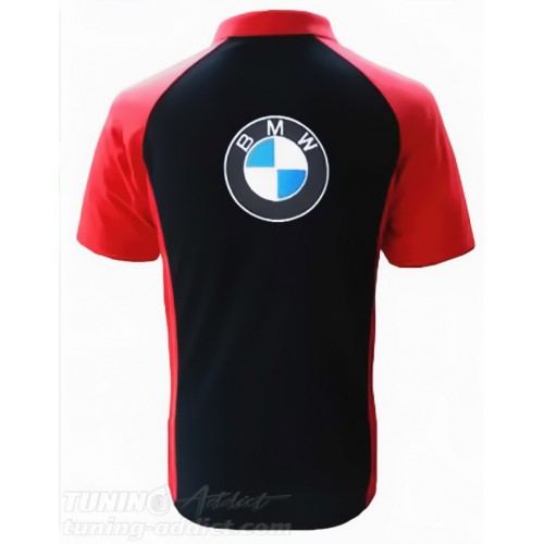 POLO BMW COULEUR NOIR ET ROUGE