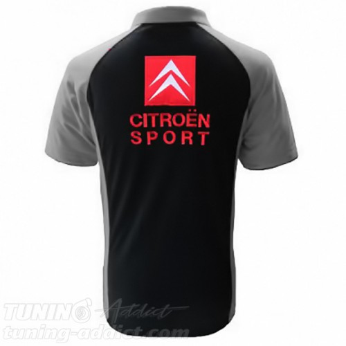 POLO CITROEN SPORT - NOIR / GRIS