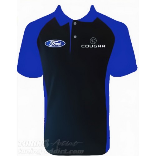 POLO FORD COUGAR COULEUR NOIR ET BLEU