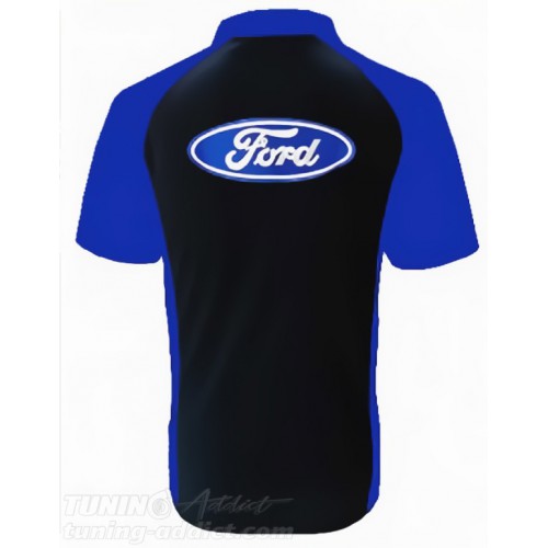 POLO FORD COULEUR NOIR ET BLEU