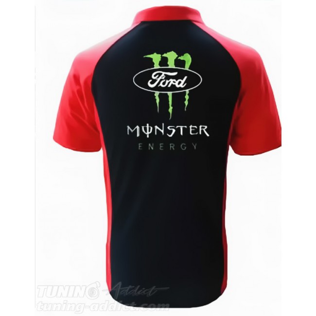 POLO FORD MONSTER RACING COULEUR NOIR ET ROUGE