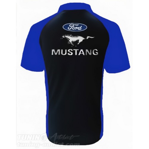 POLO FORD MUSTANG - NOIR / BLEU