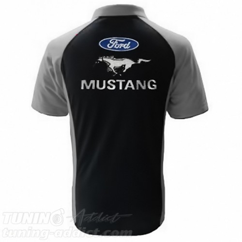 POLO FORD MUSTANG - NOIR / GRIS