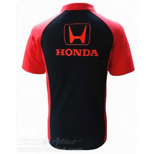 POLO HONDA COULEUR NOIR ET ROUGE