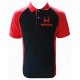 POLO HONDA COULEUR NOIR ET ROUGE