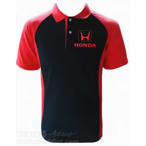 POLO HONDA COULEUR NOIR ET ROUGE