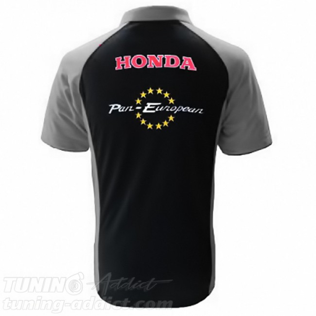 POLO HONDA PAN EUROPEAN COULEUR NOIR ET GRIS