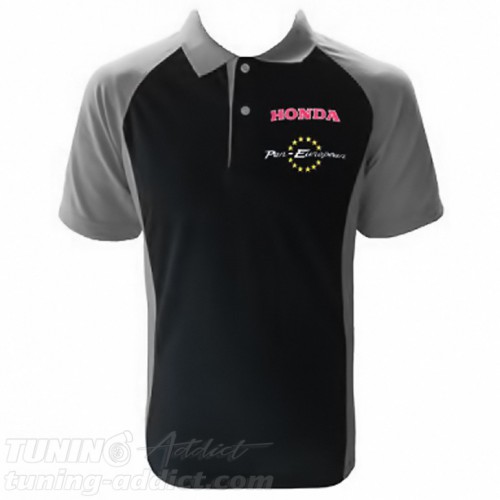 POLO HONDA PAN EUROPEAN COULEUR NOIR ET GRIS