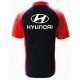 POLO HYUNDAI COULEUR NOIR ET ROUGE