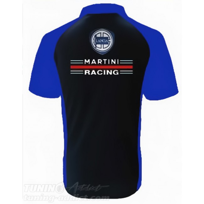 POLO LANCIA MARTINI COULEUR NOIR ET BLEU