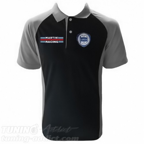 POLO LANCIA MARTINI RACING COULEUR NOIR ET GRIS