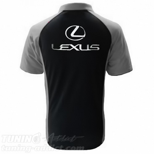 POLO LEXUS COULEUR NOIR ET GRIS