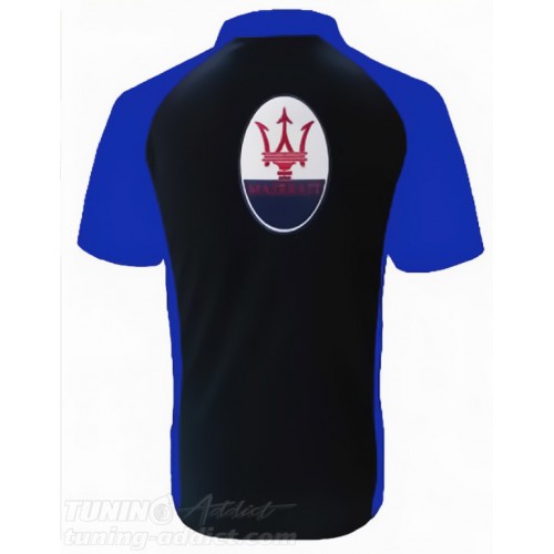 POLO MASERATI COULEUR NOIR ET BLEU