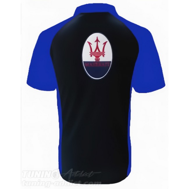 POLO MASERATI COULEUR NOIR ET BLEU