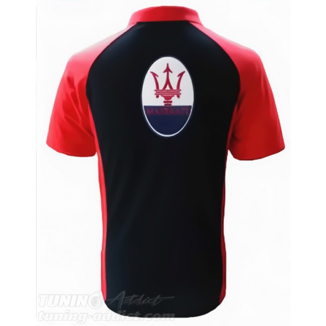 POLO MASERATI COULEUR NOIR ET ROUGE