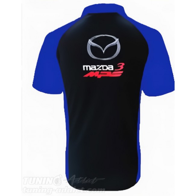 POLO MAZDA 3MPS COULEUR NOIR ET BLEU