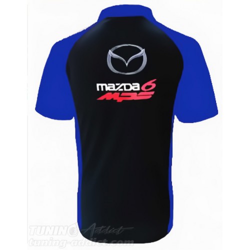 POLO MAZDA 6MPS COULEUR NOIR ET BLEU