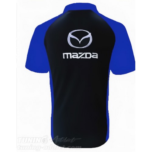 POLO MAZDA COULEUR NOIR ET BLEU