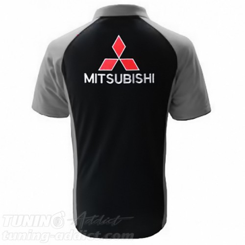 POLO MITSUBISHI COULEUR NOIR ET GRIS