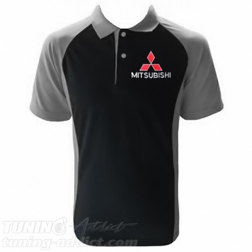 POLO MITSUBISHI COULEUR NOIR ET GRIS