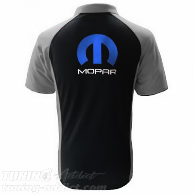 POLO MOPAR COULEUR NOIR ET GRIS