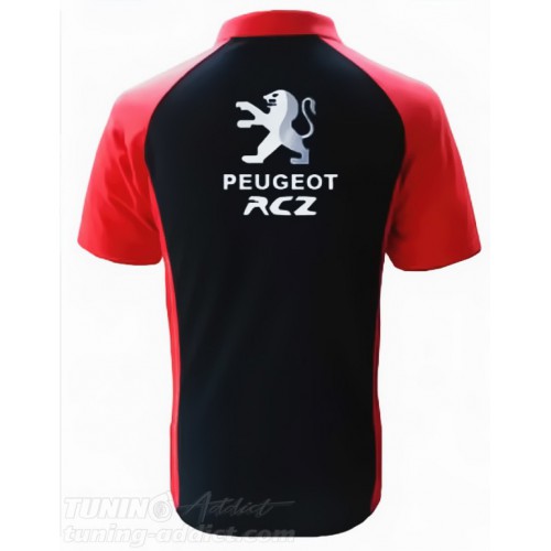 POLO PEUGEOT RCZ - NOIR / ROUGE