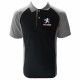 POLO PEUGEOT SPORT COULEUR NOIR ET GRIS