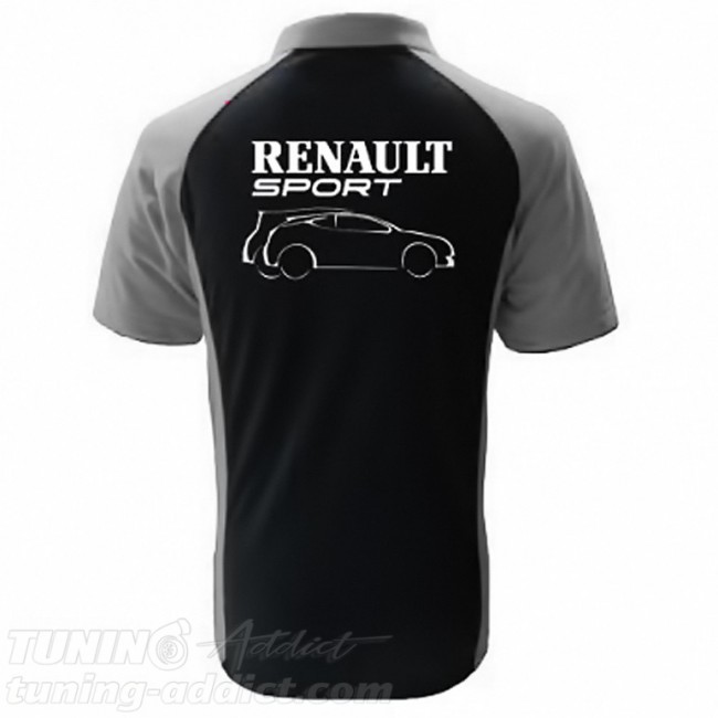 POLO RENAULT SPORT COULEUR NOIR ET GRIS