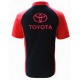 POLO TOYOTA COULEUR NOIR ET ROUGE