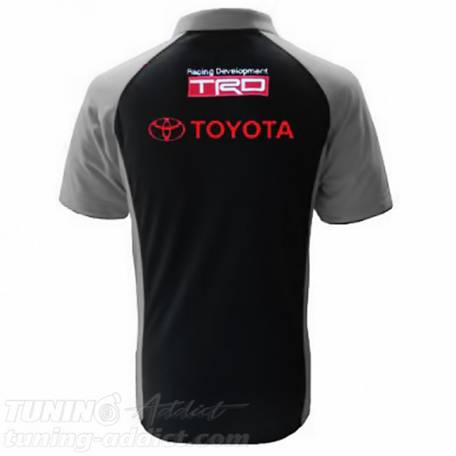 POLO TOYOTA TRD COULEUR NOIR ET GRIS