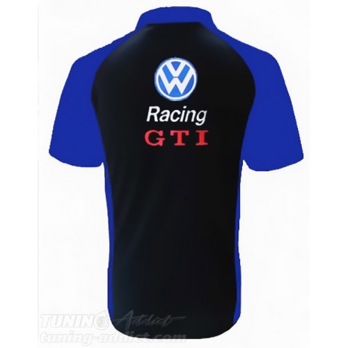 POLO VOLKSWAGEN GTI COULEUR NOIR ET BLEU