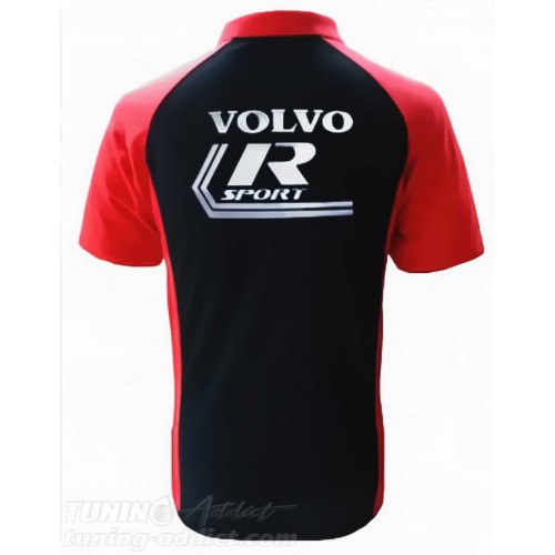 POLO VOLVO SPORT COULEUR NOIR ET ROUGE