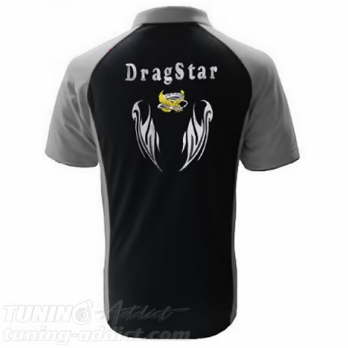 POLO YAMAHA DRAGSTAR - NOIR / GRIS