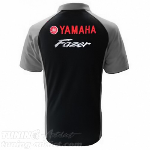 POLO YAMAHA FAZER COULEUR NOIR ET GRIS