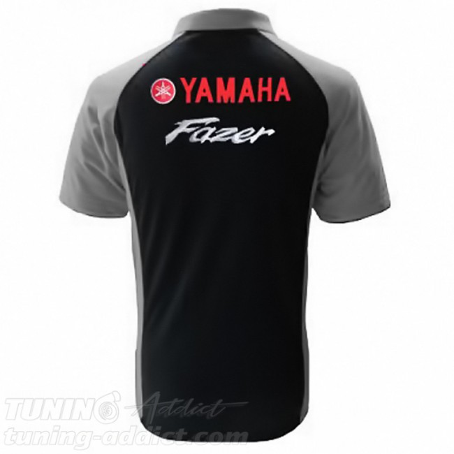 POLO YAMAHA FAZER COULEUR NOIR ET GRIS