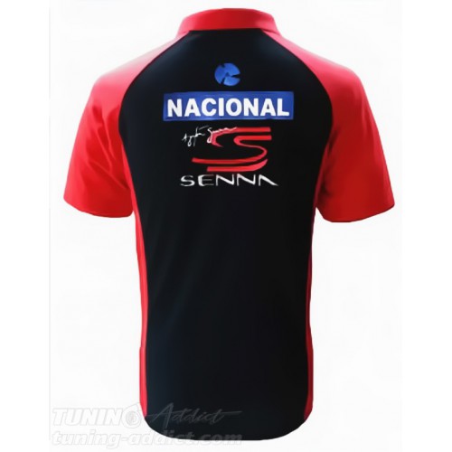 POLO AYRTON-SENNA NACIONAL - NOIR / ROUGE